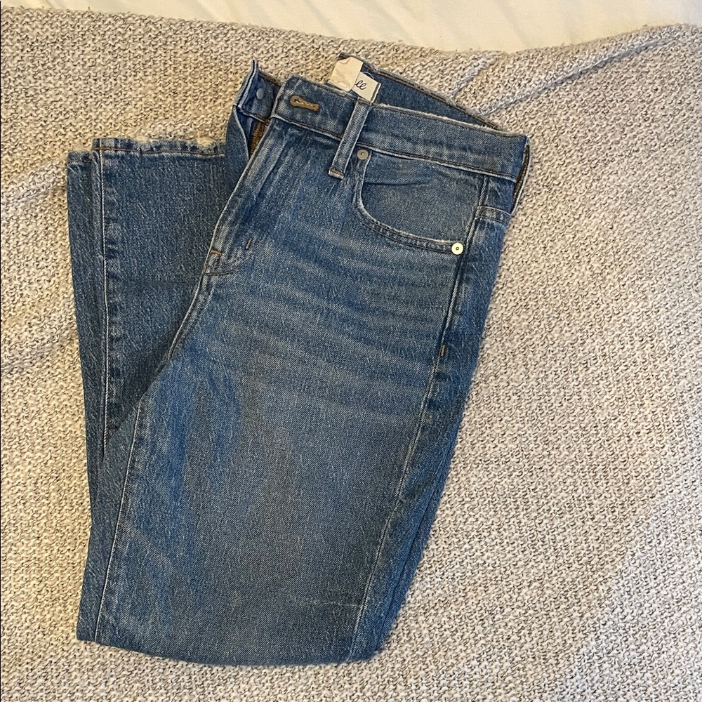 Madewell Women's Straight Leg Blue Jeans